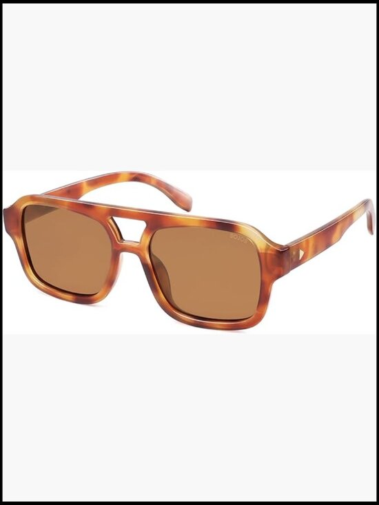 Polarized Aviator Sunglasses with UV400 Protection Plastic Frame main image 4